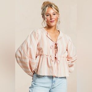 Free People Brunch Babe Bed Jacket